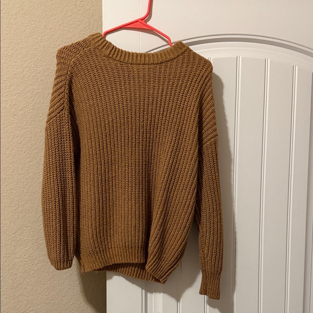 Cozy Brown Knit Sweater